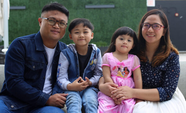 Ana'lee Damaso and her family