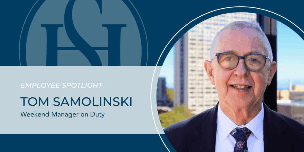 Blog header including Tom Samolinkski's headshot laid over a blue background